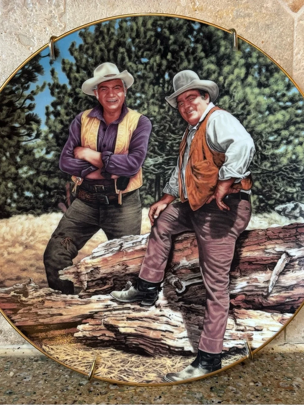 Bonanza Classic TV Westerns Porcelain Collector Plate The Hamilton 1990